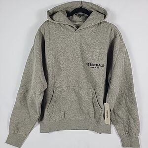 NEW Fear of God Men's Essentials Hoodie Oatmeal Sz S